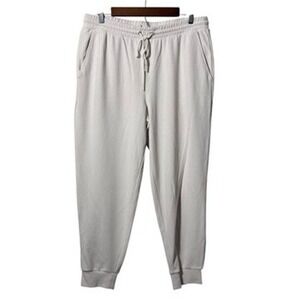 Splendid Waffle Knit Joggers L Beige Soft‎ Viscose Blend Drawstring NWOT Pants